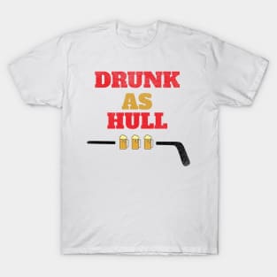 DRUNK as HULL,St. Louis Blues Brett Hull,Hockey T-Shirt